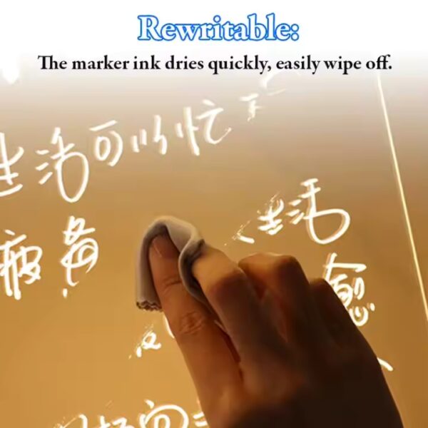 LED Note Board with Colors Pen LED Illuminated Drawing Pad - LSP1234 - Image 3