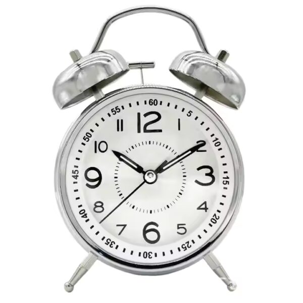 Silent Metal Bell Alarm Clock - LAC12 - Image 2