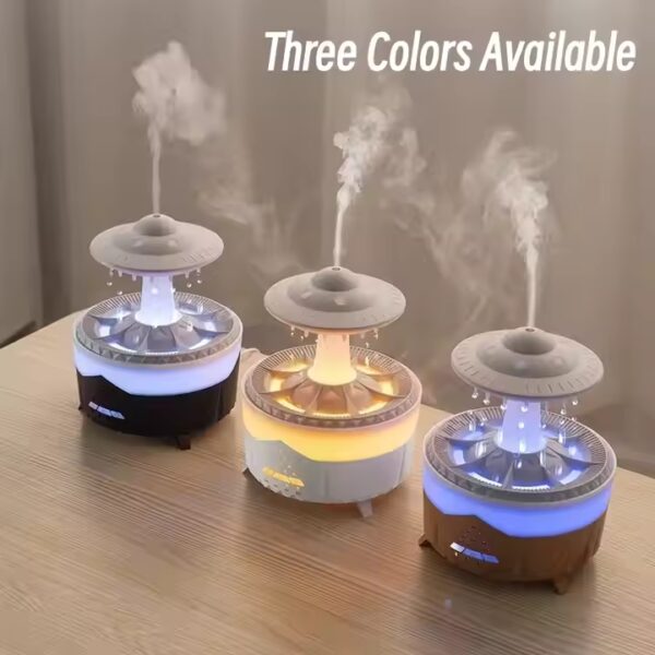 Rain Cloud Aroma Diffuser with Colorful Light - LR54 - Image 5