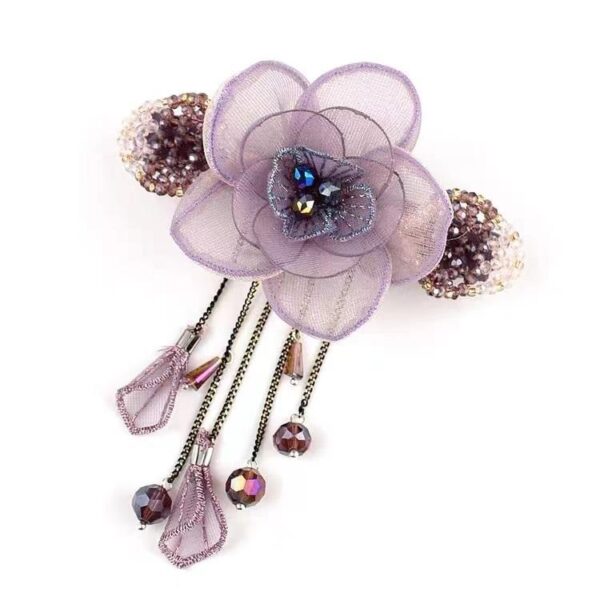 BloomSpring Crystal Fringe Clip - LV21 🌸 - Image 3