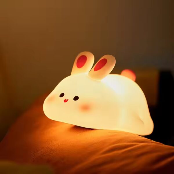 Cute Cartoon Bunny Silicone Night Lamp - LB232 🐰 - Image 6