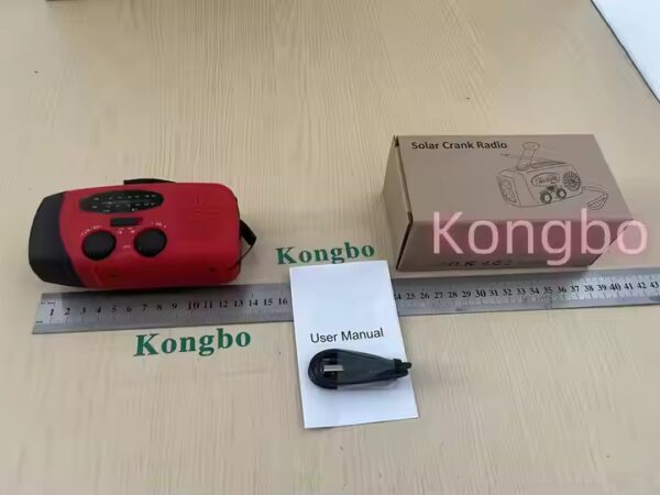 Kongbo Solar Hand Crank Emergency Radio & LED Flashlight - LE2 - Image 3