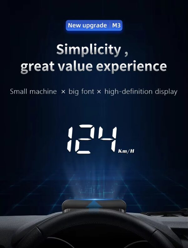 Windshield Display for Speed