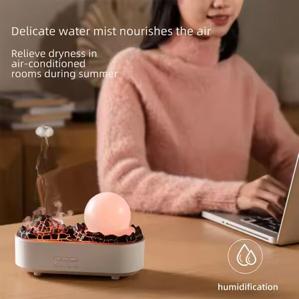 Crystal Ball Volcano Essential Oil Diffuser & Humidifier - LDH21 - Image 2