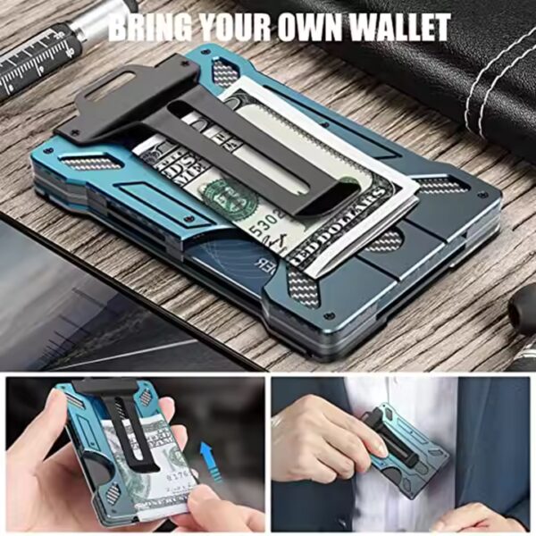 Slim Wallet for Men Aluminum Metal - LWX23 - Image 5