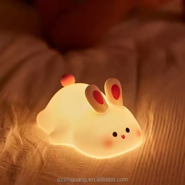 Cute Cartoon Bunny Silicone Night Lamp - LB232 🐰 - Image 4