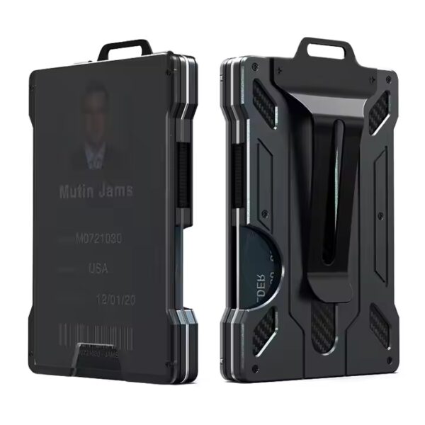 Slim Wallet for Men Aluminum Metal - LWX23 - Image 2