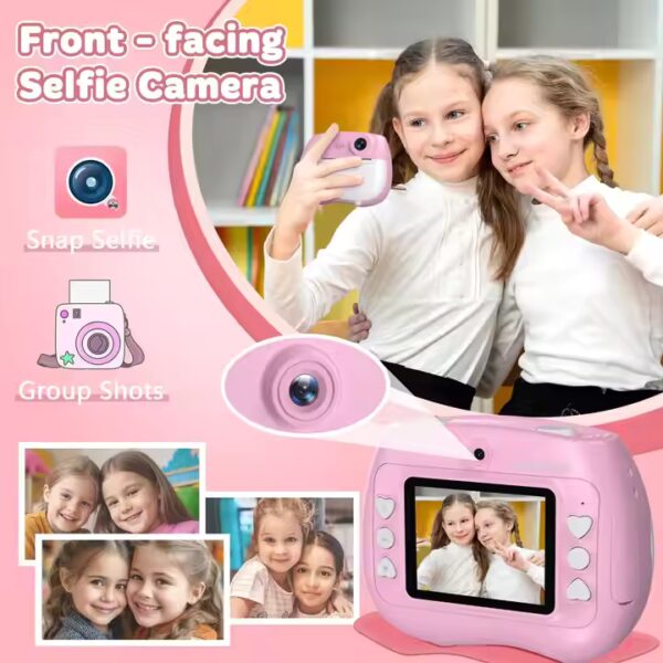 Dual-Sided Kids HD Instant Print Camera with Selfie Mode - LC232 - Image 2