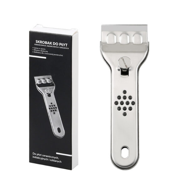 Stainless Steel Scraper with Replaceable SK5 Blades - Image 2