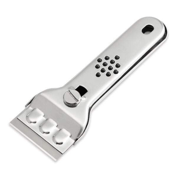 Stainless Steel Scraper with Replaceable SK5 Blades - Image 4