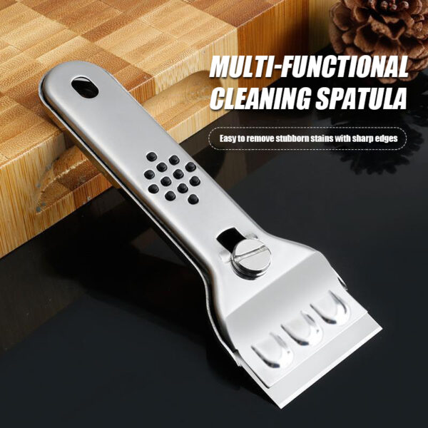 Stainless Steel Scraper with Replaceable SK5 Blades - Image 6