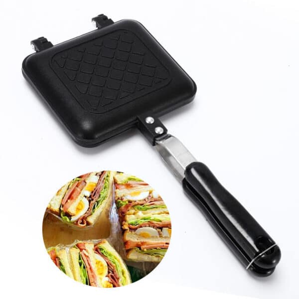 Double Sided Detachable Twill Iron Sandwich Baking Pan - Image 2
