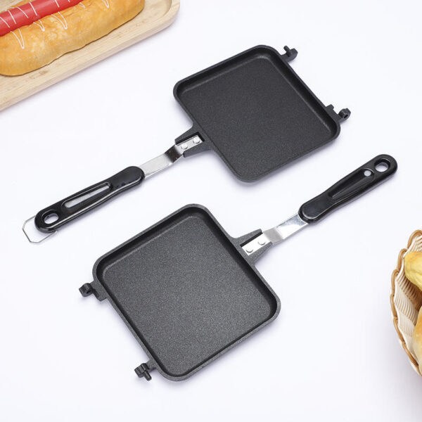 Double Sided Detachable Twill Iron Sandwich Baking Pan - Image 5