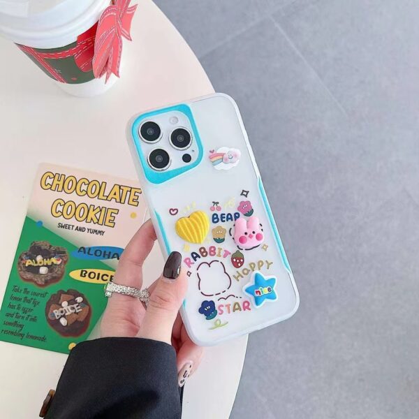 3D Cute Little Rabbit Cartoon Keychain Cover - IP987 - Image 4
