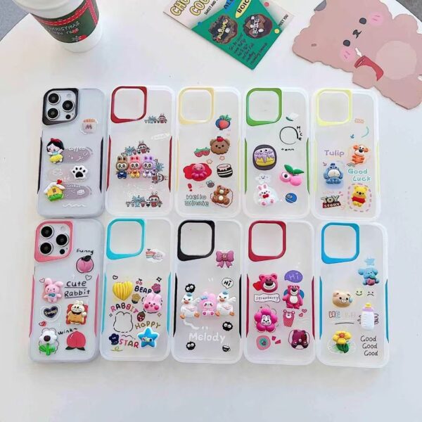 3D Cute Little Rabbit Cartoon Keychain Cover - IP987