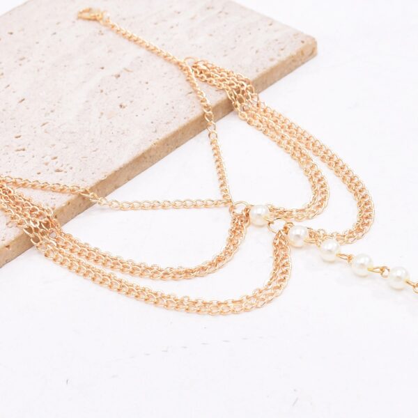 Golden Adjustable Foot Chain Anklet - Image 3