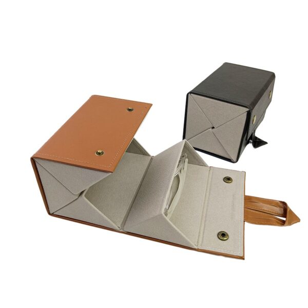 Large Capacity Glasses Case with Multiple Compartments