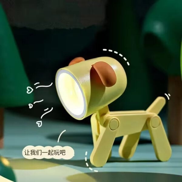 Mini LED Puppy Night Light Cartoon Table Lamp- LLP090 🐶