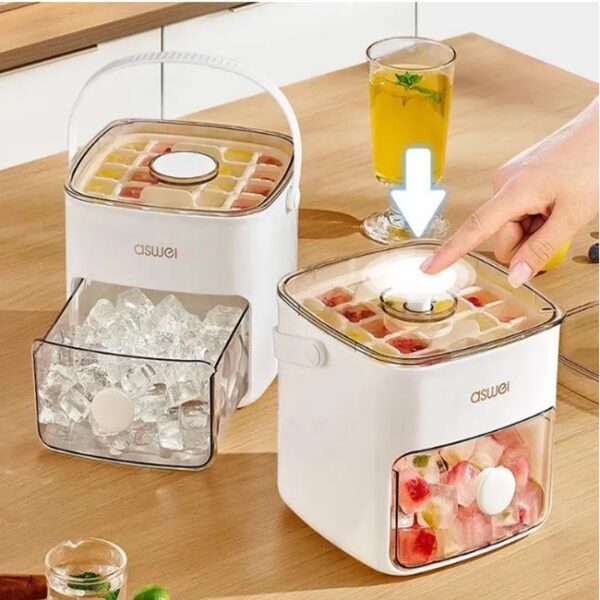 Press-Type Double Layer Ice Cube Tray - Image 6
