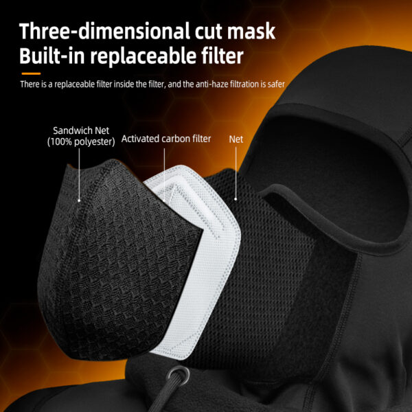 ROCKBROS Windproof Warm Adjustable Face Mask - LM432 - Image 2