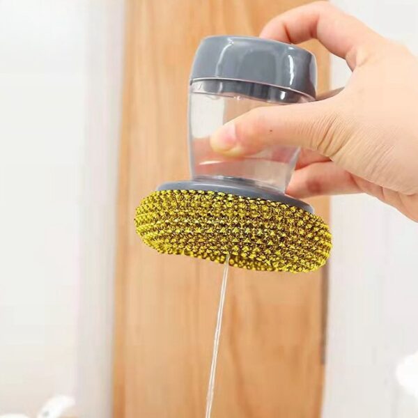 Soap Dispensing Palm Scrubber Brush - Image 5