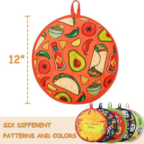Tortilla Warmer Pouch Home for Microwave Restaurant - Image 4