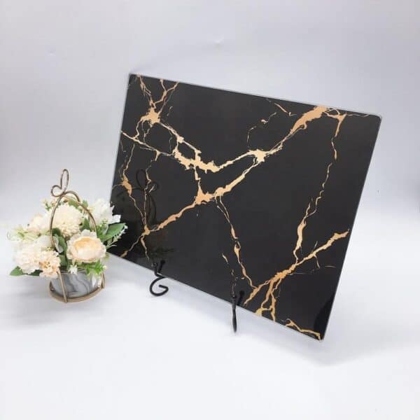 Thick Toughened Glass Kitchen Cutting Board - Image 4