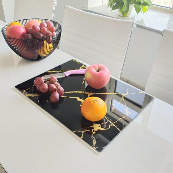 Thick Toughened Glass Kitchen Cutting Board