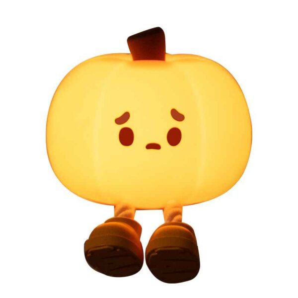 EGOGO LED Pumpkin Night Light – Soft Silicone, Touch Sensor, Glowing Halloween Decoration & Kids Gift - Image 6