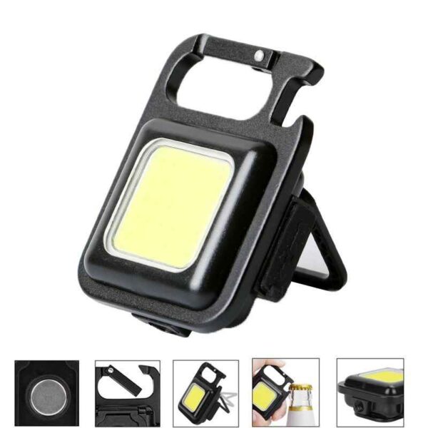 KeyGlow Mini COB LED Flashlight