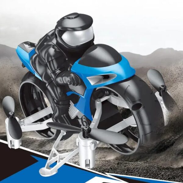 2-in-1 RC Flying Motorcycle Drone