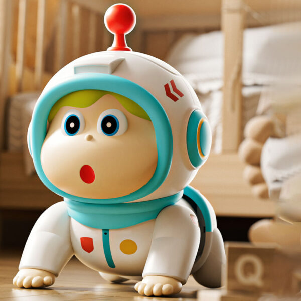 Cute Cartoon Electric Wriggling Baby Crawling Doll with Music Sounds - Image 6