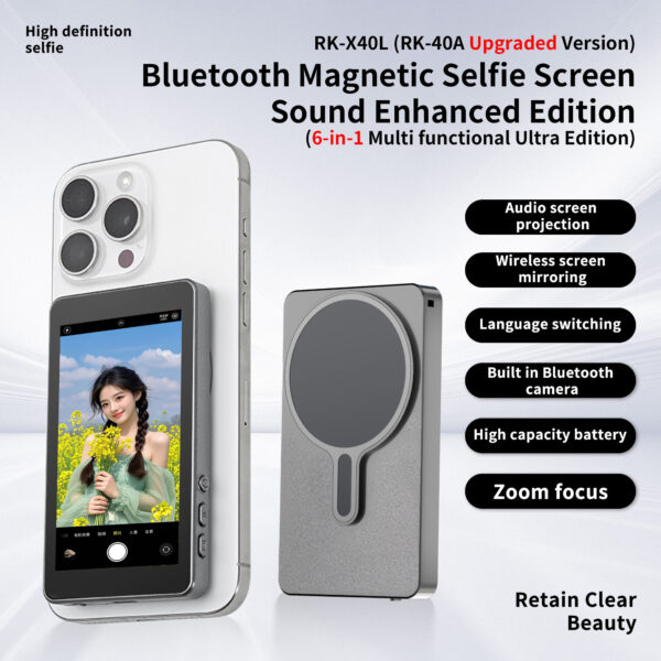 RK-X40L Magnetic Vlog Selfie Monitor Screen - Image 3