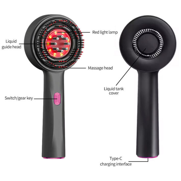 Electric Hair Scalp Massager Brush for Hair Growth Oil Applicator - Image 2