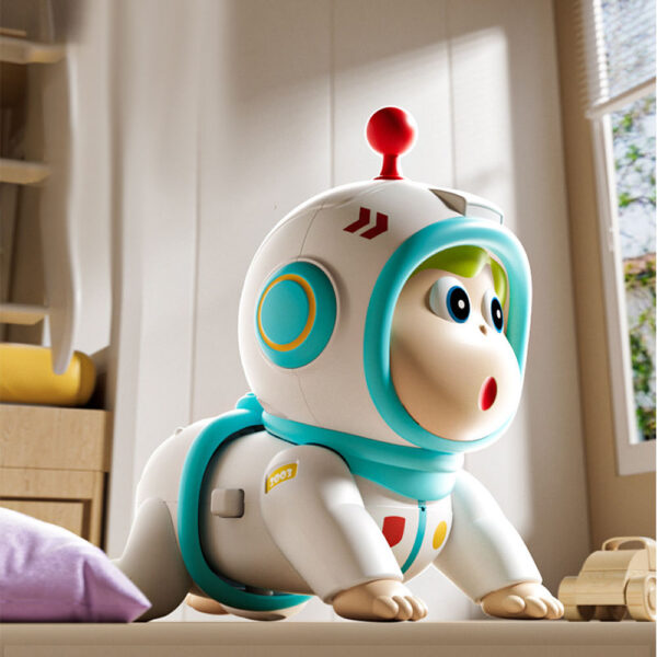 Cute Cartoon Electric Wriggling Baby Crawling Doll with Music Sounds - Image 5