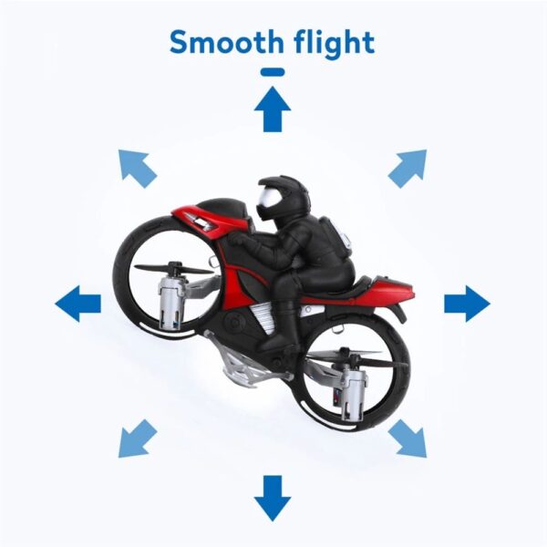 2-in-1 RC Flying Motorcycle Drone - Image 8