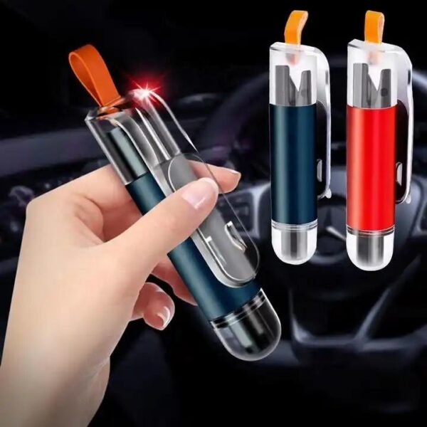 Mini Car Emergency Safety Hammer – Glass Breaker & Belt Cutter