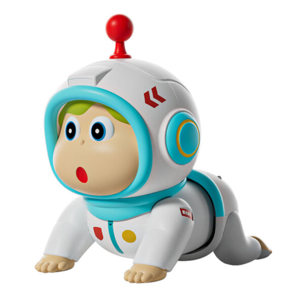 Cute Cartoon Electric Wriggling Baby Crawling Doll with Music Sounds