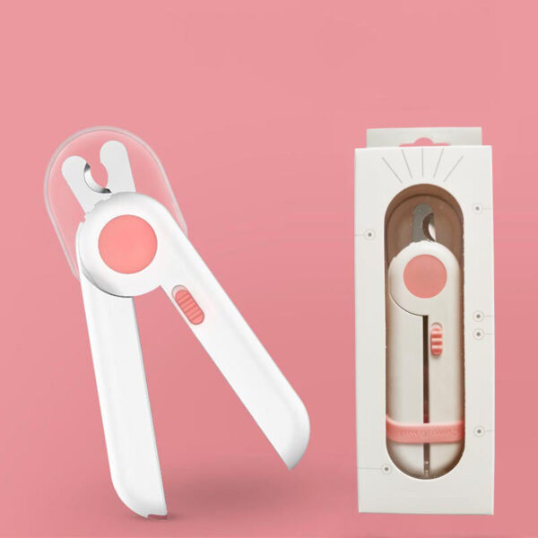 Pet Led Nail Trimmer Claws Toenail Clipper With Hidden Nail File - Image 2