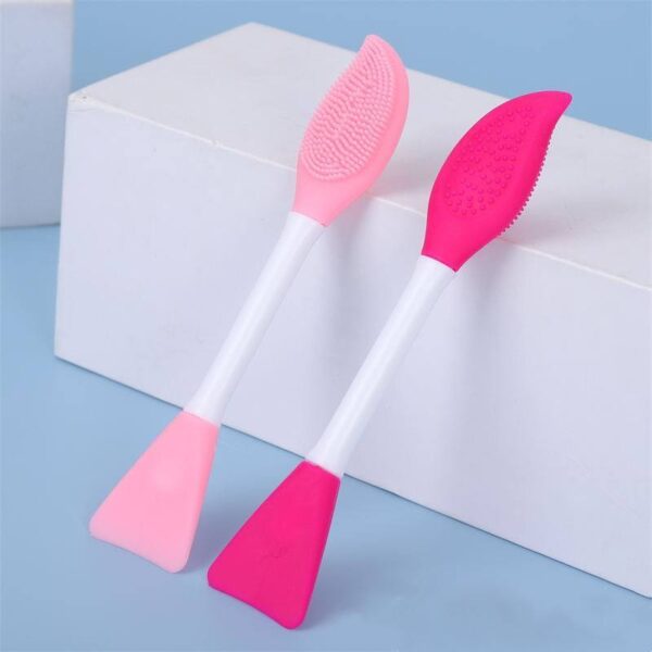 TPR Double-Head Skin-Care Scraper & Mask Brush - Image 4