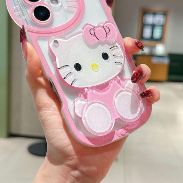 Kitty iPhone Case with Mirror & Stand - Image 6