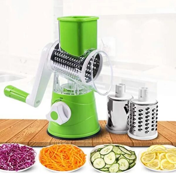 Manual Rotating Vegetable Cutter – Multi-Functional Kitchen Roller Slicer, Grater & Shredder - Image 3