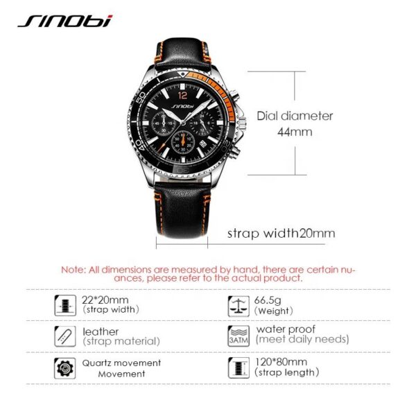 Men’s Multi-Function Sports Watch – Luminous Waterproof Quartz - Image 2