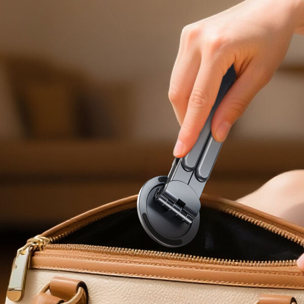 Travel Portable Magnetic Phone Tripod Stand Aluminium Foldable Compatible with Laptops Tablets and Mobile Phones - Image 6