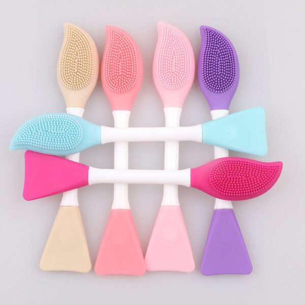 TPR Double-Head Skin-Care Scraper & Mask Brush - Image 3