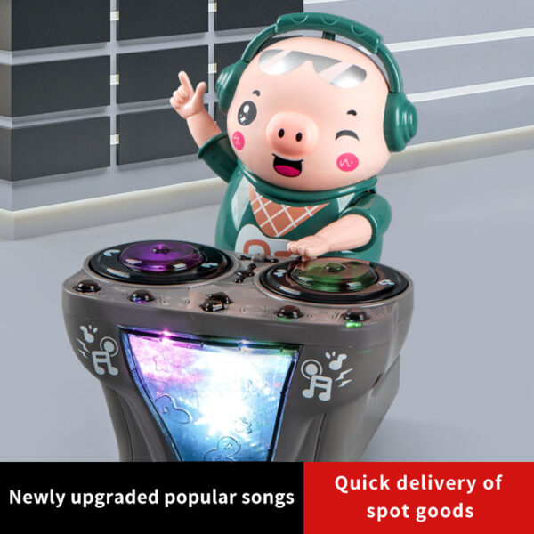 Electric Dancing DJ Pig Toy – Music & Light Funny Robot for Kids - Image 5