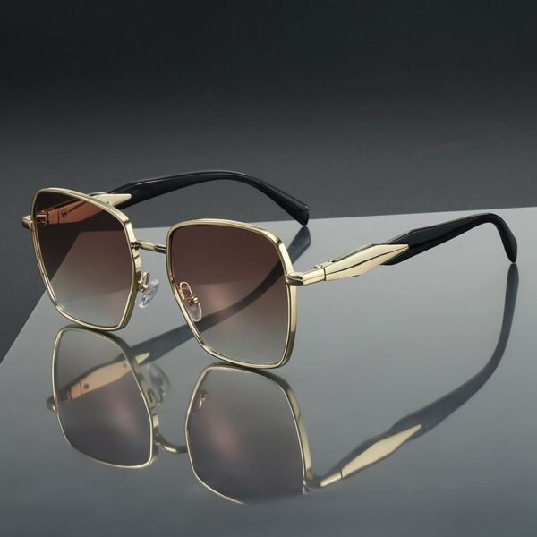 Fashion Oversized Square UV400 Sunglasses - Image 2