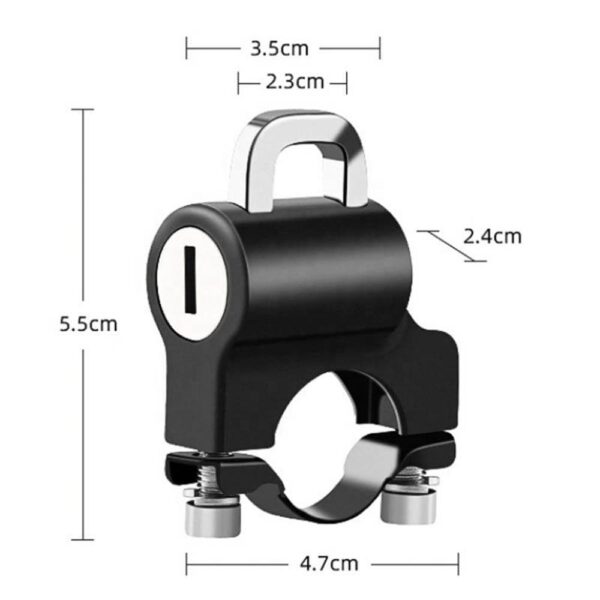 Bicycle Handlebar Head Fixed Helmet Anti-theft Bicycle Helmet Lock - Image 4