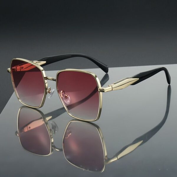 Fashion Oversized Square UV400 Sunglasses - Image 4