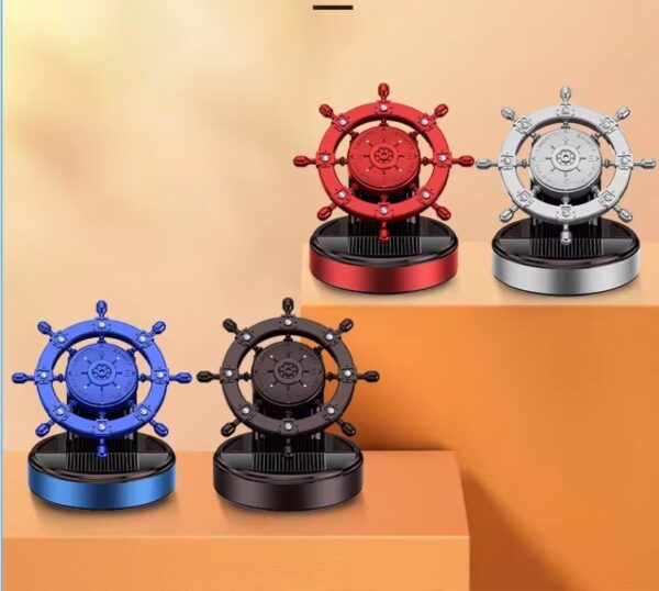 Solar-Powered Rotating Car Aroma Diffuser – Auto-Spinning Dashboard Air Freshener - Image 3